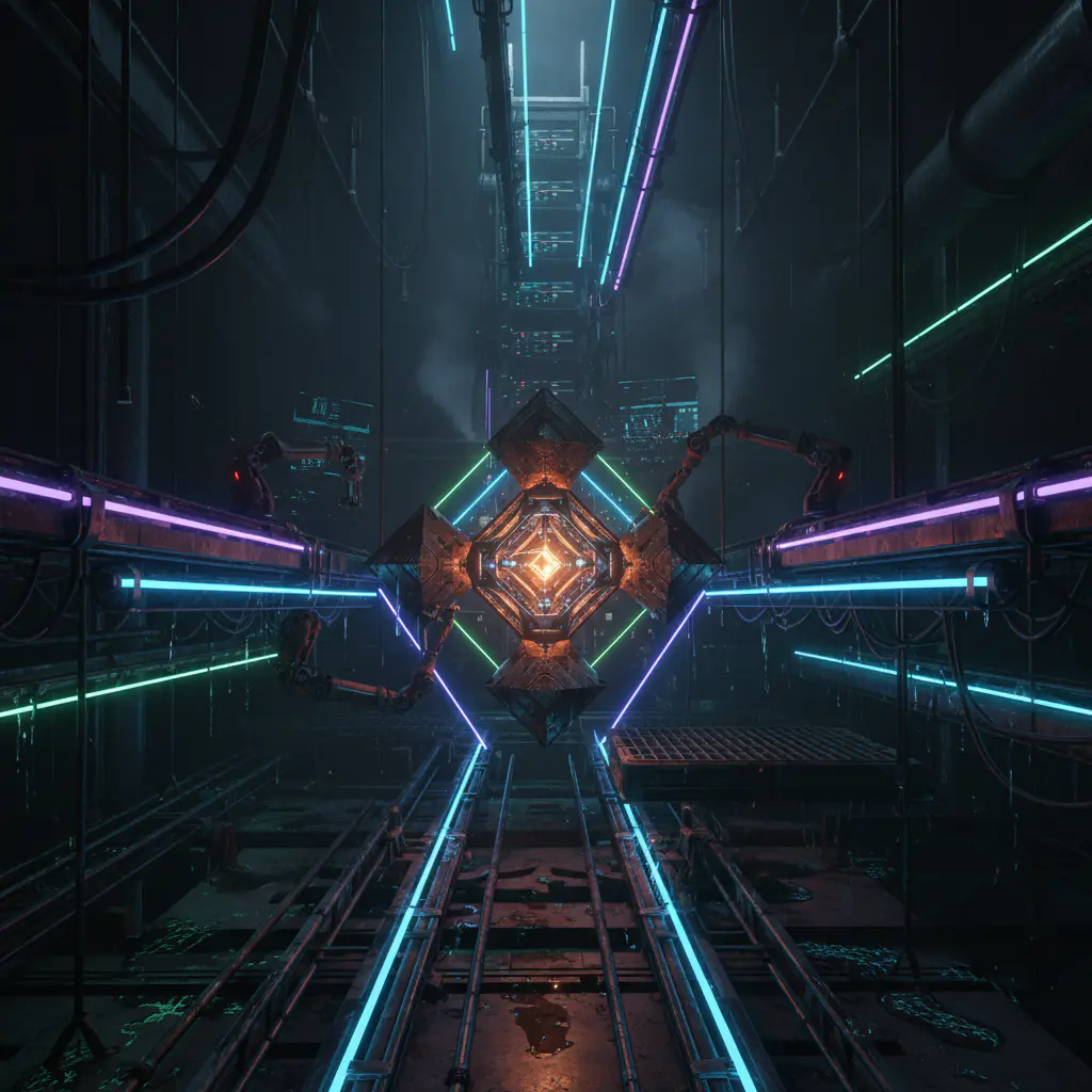 Indie cyberpunk puzzle game