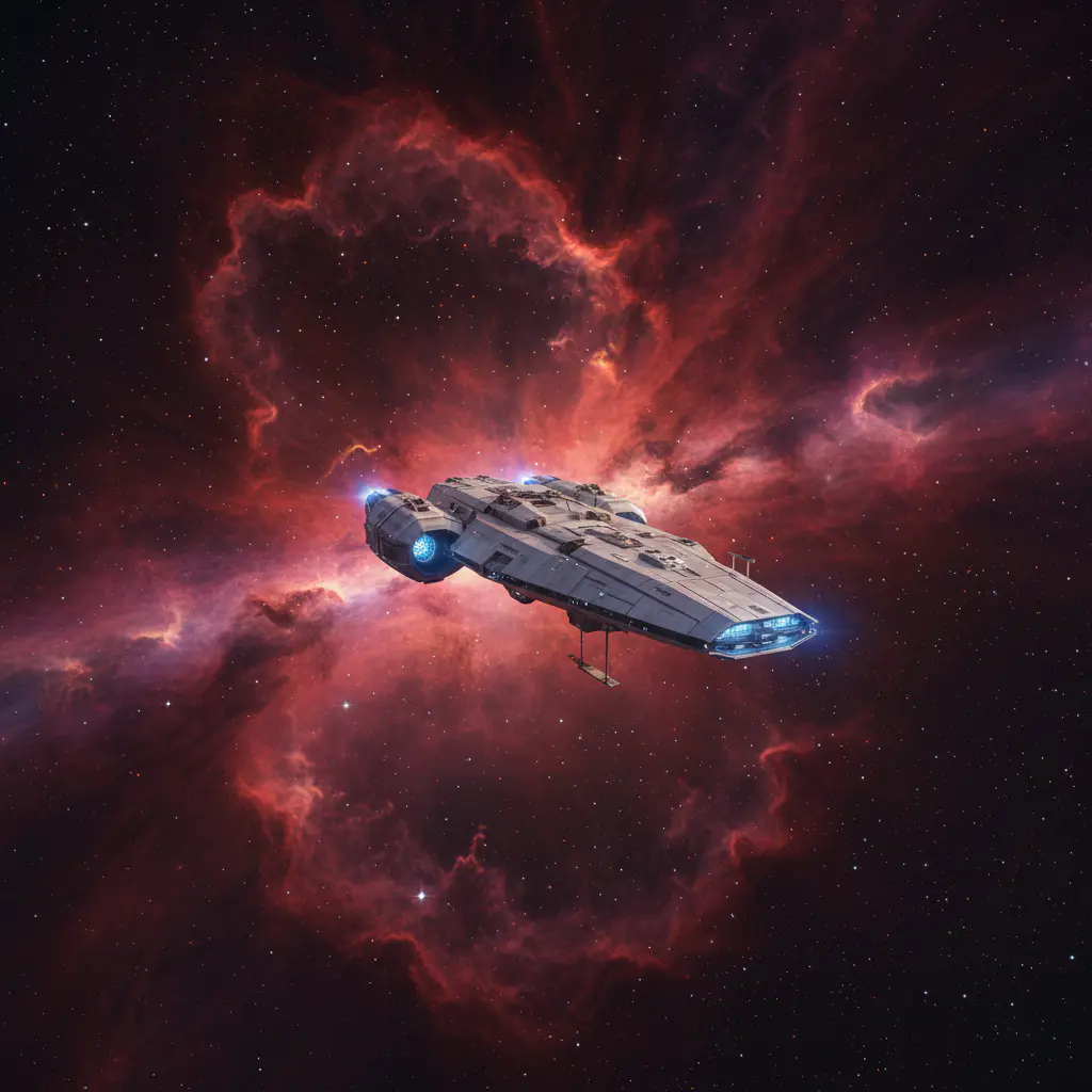 Sci-fi space exploration